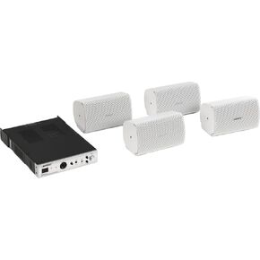 AudioPack Pro S4 120-volt Surface-Mount Loudspeaker Pack - White