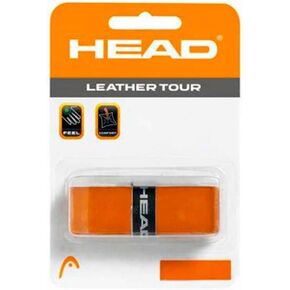 HEAD Leather Tour Tennis Racket Replacement Grip - Racquet Handle Grip Tape,Brown