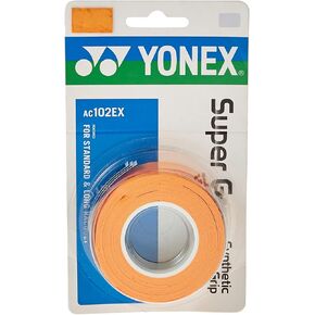 YONEXYonex Super Overgrip (عبوة من 3 قطع) - برتقالي، مقاس واحد in Kuwait