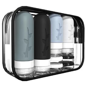 18pack Travel Bottles for Toiletries,TSA Approved Silicone Travel size Containers for Toiletries,Leak Proof Refillable Liqus Shampoo And Conditioner Travel Essentials toiletry Bottles