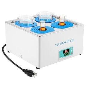 Digital Lab Water Bath 12L Laboratory Thermostatic Water Bath 4 Openings 800W by YUCHENGTECH for Food Heating Chemical Biological Experiment 110V