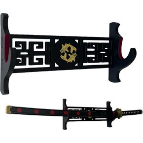 katana Sword Wall Mount Holder 5 Tier Velvet Padded Samurai Sword Display Rack Wakizashi Sword Stand Zoro Animation Sword Display