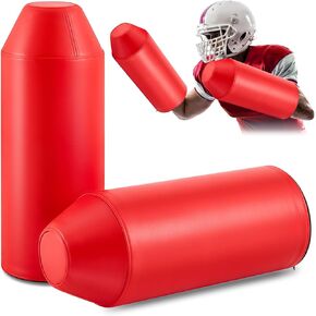 2 Packs Football Arm Blocking Pad Bullet Shaped Blocking and Sparring Training Pads Football Blocking Forearm Shield Hitting Pad for The Entire Arm for Football Trainer and Coach