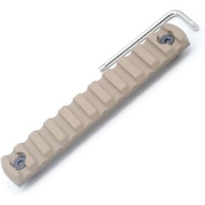Smith's KIT 11 Slot Rail for M-Rail System Chamfer Edges & Bevelved Ends AluminumT6-Tan/FDE