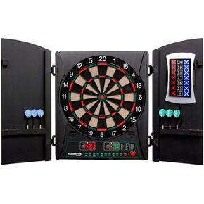 Arachnid Cricket Maxx 1.0 Electronic Dartboard Cabinet Set,Black