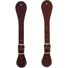 Jeereal Leather Spur Straps for Horse Riders | Western Men and Women's Boots Equipment | Adjustable Single Ply Spur Straps