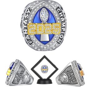 2025 Fantasy Football Championship Ring League Champion Trophy Rings Premium Award for Winner