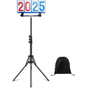 2025 Upgraded Waterproof Windproof, Scoreboard Score Keeper Score Flipper for Outdoor/Indoor Sports or Games, such as Basketball, Cornhole, Tennis, Table Tennis etc, Adjustable Height with Stand Tripod
