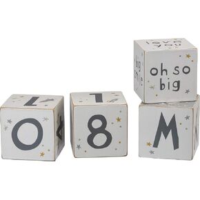 Primitives by Kathy Baby Milestone Blocks, Set of 4, Galaxy