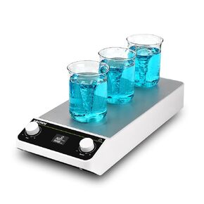 Large Magnetic Stirrer High-Capacity 20L Lab Magnetic Mixer 50-1200rpm,LCD Digital Magnetic Stirrer Plate, Timing Stir Plate (No Heating)
