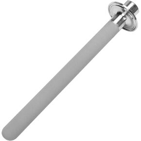 DERNORD 1.5" Tri-Clamp Diffusion Stone, 2 Micron Aeration Stone, Carbonation Stone with 1/4" NPT CO2 inlet (4" Length, 1/4" Female NPT)
