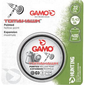 Gamo Tomahawk Pointed Hollow Point .22 Cal. Pellet Air Rifle Ammunition