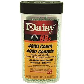 Daisy 40 BBS, 4000 CT, 0.177 Caliber, Zinc-Plated Steel, 4.5 mm