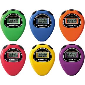 Ultrak 310 Event Timer Sport Stopwatch (Set of 6 Rainbow Colors)