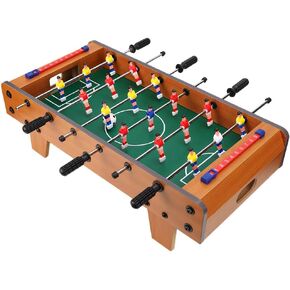 Table Soccer Game for Kids, Portable Educational Table Top Foosball Game with Ball and Score Keeper, Mini Foosball Table for Adults and Kids, 360 Degree Rotation, Easy to Store