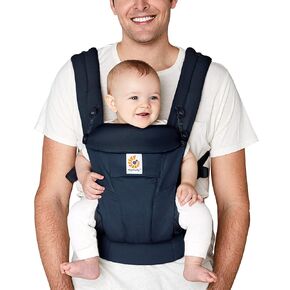 Ergobaby Omni Dream All Carry Positions SoftTouch Cotton Baby Carrier Newborn to Toddler with Enhanced Lumbar Support (7-45 lb), Soft Olive