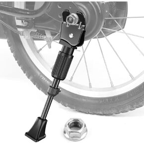 SEISSO Bike Kickstand for Kids Bike 12 14 16 18 20 inch Wheel, Adjustable Rear Mount Bicycle Kickstands, Universal Child Kick Stand for 12"-20" Wheel (Kickstand for 12 14 16 18 20 inch Kids Bike)