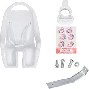 Doll Bike Seat for Girls, Bicycle Doll Chair for 12 14 16 18 20 Inch Girls Bike, American Girl Kids Children Bike Accessories for Doll, Purple
