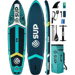 ESUP Inflatable Stand Up Paddle Board with Cup seat 33"/35" Wide Durable SUP, 11'/11'6" Stable Inflatable Paddle Boards for Adults & Youth of All Skill Levels