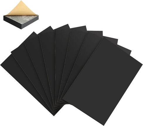 Storystore 6 Pcs Adhesive Foam Padding Black - 12 x 8 x 1/8 Inch Closed Cell Foam Sheet, Anti-Slip Neoprene Foam Sheet Anti Vibration and Soundproof in Kuwait