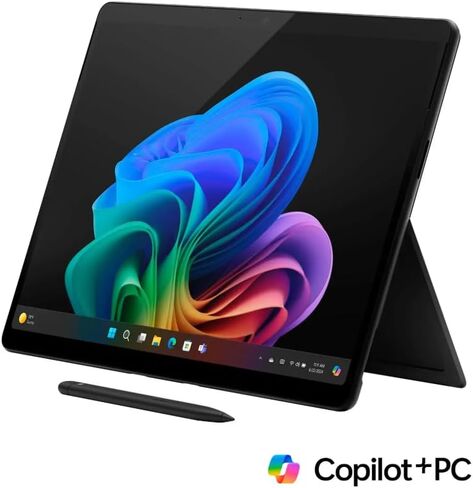 Microsoft Surface Pro 11 Bundle, 2-in-1 Tablet with Pro Keyboard and Slim Pen, Copilot+ PC, 13" Touchscreen OLED Display, Snapdragon X Elite (12 Core), 16GB RAM, 512GB SSD, Windows 11 Pro, Black in Saudi Arabia