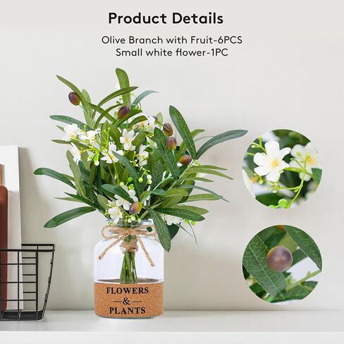 Artificial Fake Flowers for Home/Wedding Decoration, Simulated Peony Flowers with Glass Vase - 14.96 inches, Made of Realistic Plastic Material,A Great Gift for Anyone in Saudi Arabia