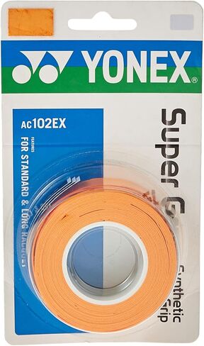 YONEXYonex Super Overgrip (Pack of 3) - Orange, One Size in Kuwait
