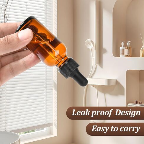 4PCS Leak-Proof Glass Dropper Bottles,2 oz Dropper Bottles Traveling and Storing Essential Oils, Beard Oils, Watercolor, and DIY Projects in Saudi Arabia