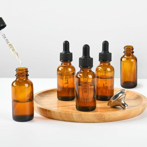 4PCS Leak-Proof Glass Dropper Bottles,2 oz Dropper Bottles Traveling and Storing Essential Oils, Beard Oils, Watercolor, and DIY Projects in Saudi Arabia