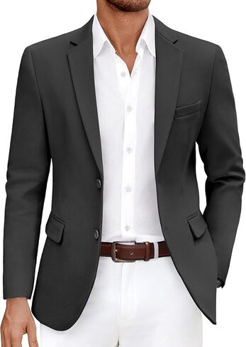 COOFANDY Men's Casual Blazer Slim Fit Lightweight Sport Coat Two Button Suit Jacket in Kuwait