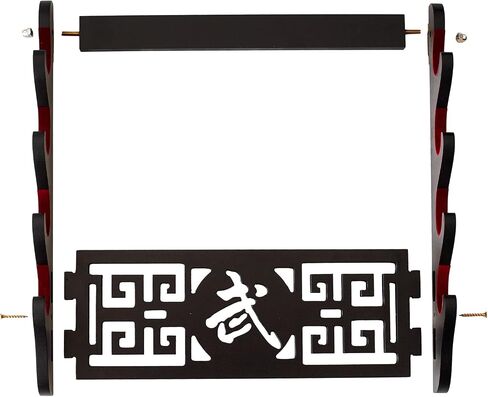 Samurai Sword Stand Wall Mount - 4 Tier Martial arts Weapons Holder Fleece Protection Display Stand Katana Wakizashi Tanto Wall Hanger Sword Rack (Wuzi Payment) in Saudi Arabia