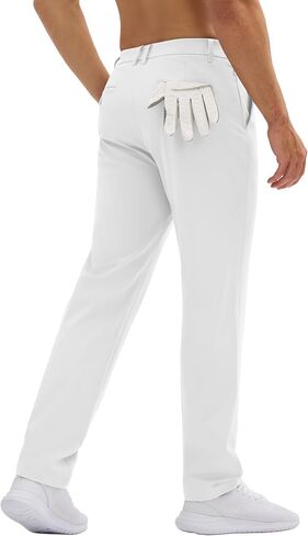 MAGCOMSEN Men's Golf Pants Classic Fit - 30"/32"/34" Stretch Water Resistant Quick Dry Flat Front Dress Pants with 5 Pockets in Saudi Arabia