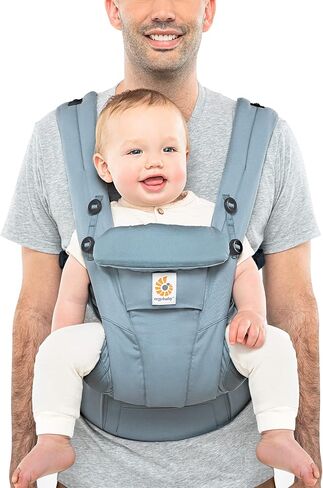 Ergobaby Omni Dream All Carry Positions SoftTouch Cotton Baby Carrier Newborn to Toddler with Enhanced Lumbar Support (7-45 lb), Soft Olive in Saudi Arabia