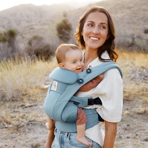 Ergobaby Omni Dream All Carry Positions SoftTouch Cotton Baby Carrier Newborn to Toddler with Enhanced Lumbar Support (7-45 lb), Soft Olive in Saudi Arabia