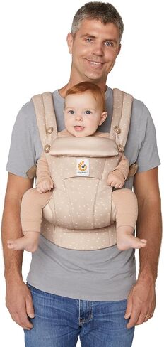 Ergobaby Omni Dream All Carry Positions SoftTouch Cotton Baby Carrier Newborn to Toddler with Enhanced Lumbar Support (7-45 lb), Soft Olive in Saudi Arabia