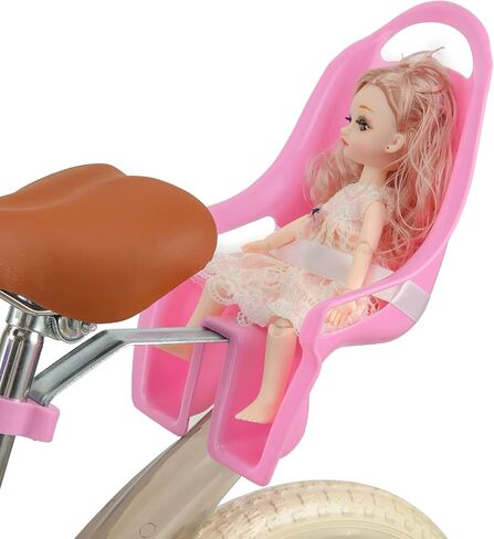Doll Bike Seat for Girls, Bicycle Doll Chair for 12 14 16 18 20 Inch Girls Bike, American Girl Kids Children Bike Accessories for Doll, Purple in Kuwait