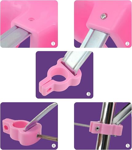 Doll Bike Seat for Girls, Bicycle Doll Chair for 12 14 16 18 20 Inch Girls Bike, American Girl Kids Children Bike Accessories for Doll, Purple in Kuwait