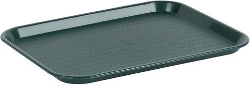 OCS Parts 14" x 18" Forest Green Food Trays | 12-Pack | Sturdy, Lightweight No Slip Plastic Food Trays for Home, Cafeteria, Restaurants, Delis, and Bakeries in Kuwait