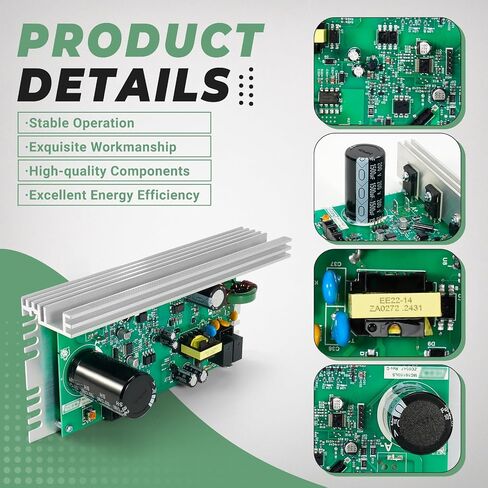MC1618DLS 386762 Treadmill Control Board, Compatible with Icon|Proform|NordicTrack Treadmill Motor Board #Replace ZC0547 Treadmill Motor Controller 398056 386816 398076 (Black Sockets) in Saudi Arabia