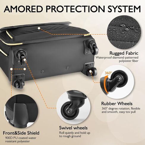 حقيبة متدحرجة للنساء، حقيبة كمبيوتر محمول مقاس 17.3 بوصة مع 4 عجلات دوارة ومقبض تلسكوبي قابل للتمديد، حقيبة مدرسية بعجلات، حقيبة كمبيوتر دوارة للعمل، تصميم صديق لإدارة أمن المواصلات الأمريكية، أرجواني in Kuwait