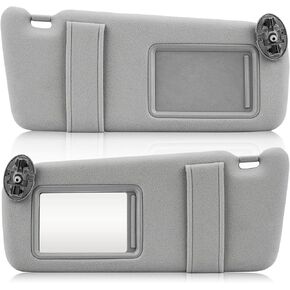 Left & Right Driver Passenger Side Sun Visor Gray without Sunroof for Toyota Camry 2007 2008 2009 2010 2011, Replace for 74310-06750-E0, 74320-06780-B0 in Kuwait