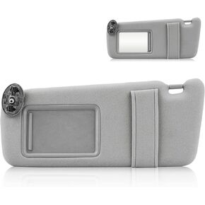 Left & Right Driver Passenger Side Sun Visor Gray without Sunroof for Toyota Camry 2007 2008 2009 2010 2011, Replace for 74310-06750-E0, 74320-06780-B0