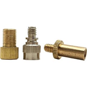 Bike Valve Adapter Set, Presta Valve to Schrader Valve to Presta Valve Converter Bicycle Tube Pump Air Compressor Tools,3 PCS