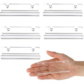 6 Pack Clear Vinyl Record Shelf Wall Mount Acrylic Album Record Holder Vinyl Album Display Invisible Record Storage Hanger CD Shelf Floating Wall Shelf for Home Office