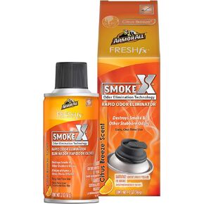 Armor All Fresh FX Smoke X Car Odor Eliminator Spray , Car Air Freshener Spray, Citrus Breeze Scent, 2 Oz