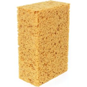 Car Wash Sponge. Made in Europe. 7.9x5.1x2.8 inches. Large Sponge for Auto, Truck, Motorcycle, Bike Washing. Boat Bail Sponge