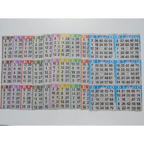 بطاقات الألعاب الورقية بينجو من سمول تويز - 6 بطاقات - 10 أوراق - 100 كتاب - ورقة يمكن التخلص منها بحجم 8 × 12 بوصة - صنع في الولايات المتحدة الأمريكية