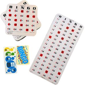 Regal Bingo Finger-Tip Shutter Bingo Cards Set w/Sliding Windows - 10 Bingo Shutter Cards, 75 Reusable Calling Cards, 1 Master Board - Ideal for Family Fun Night - No Chips & Daubers Needed - Green in Kuwait