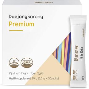 Migung 365 Daejang Sarang (Garcinia Cambogia, 30 Sticks) - Psyllium Husk Fiber Supplement, Digestive Health & Constipation Relief. Plant-Based Ingredients, Extra Strength 5,500mg & HCA 780mg.
