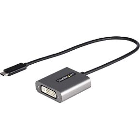 محول StarTech.com USB C إلى DVI - أسود - 1920x1200 - محول فيديو USB من النوع C لشاشة / شاشة / جهاز عرض DVI D - الإصدار المطور هو CDP2DVIEC (CDP2DVI) in Kuwait